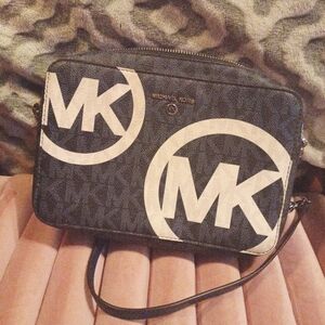 Michael Kors Black and White Men's Bag